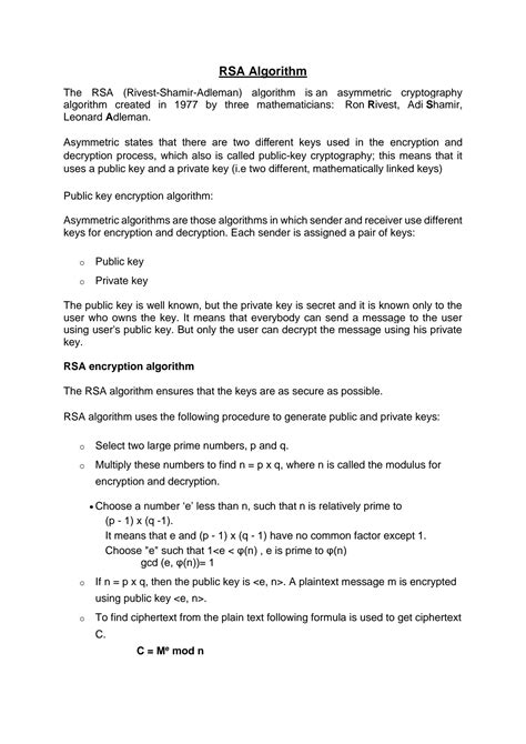 RSA Algorithm Simple Example 的图像结果