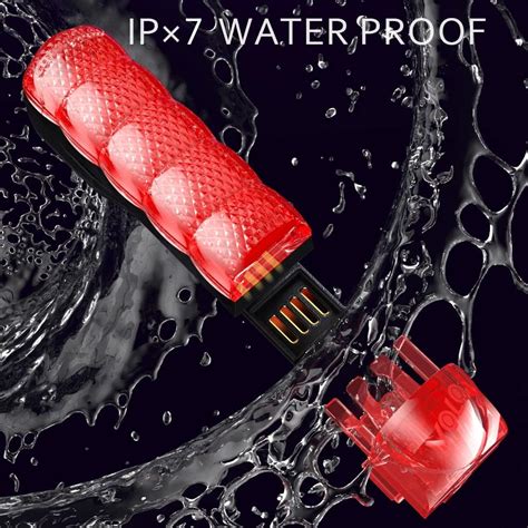 Buy Volo Caterpillar Rechargeable Bike Rear Light Wearable Led Flashing ...