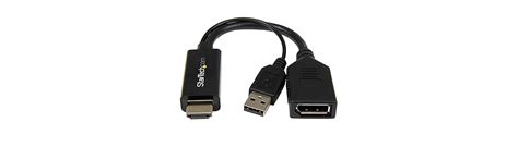 Buy StarTech.com 4K 30Hz HDMI to DisplayPort Video Adapter w/ USB Power ...