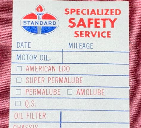 Details about Vintage Texaco Reminder Door Jam/Lubricant Stickers ...