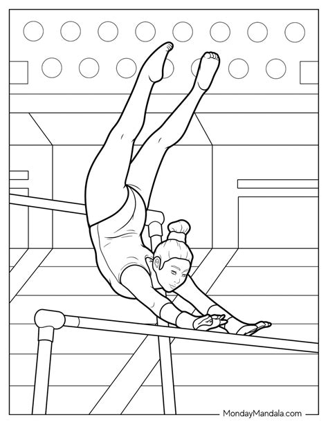 41 Gymnastics Coloring Pages (Free PDF Printables)