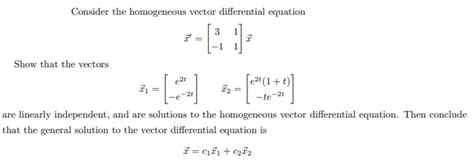 Image result for Homogeneous Vector Equation
