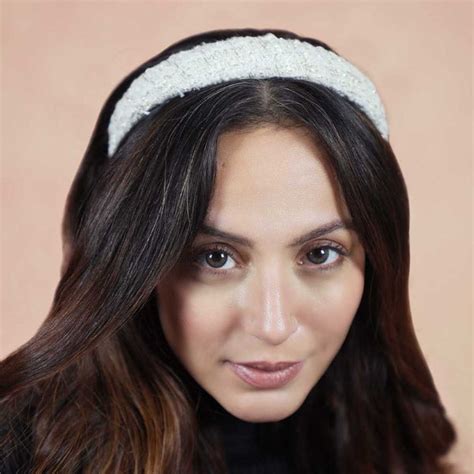 Tweed Puff Hair Band - White – Hair Drama Company