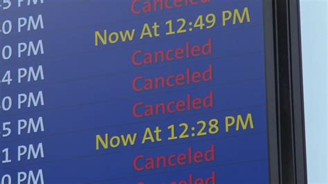 Flights canceled, delayed at Denver airport due to weather | 12news.com