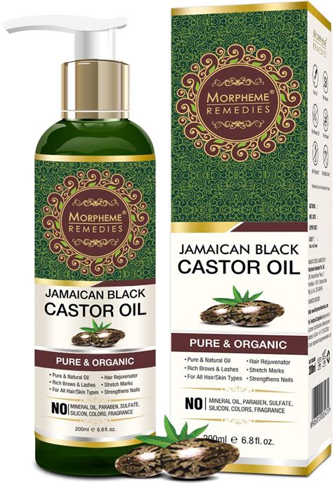 Buy Morpheme Remedies Jamaican Organic Black Castor Oil - Pure Oil For ...