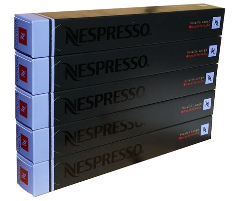 Nespresso Capsules - Vivalto Lungo Decaffeinato - 50 Capsules, 5 ...