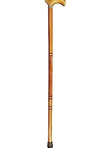 Lifestyle Helpmate Wooden Walking Stick with Handle 36 inch (Standard ...