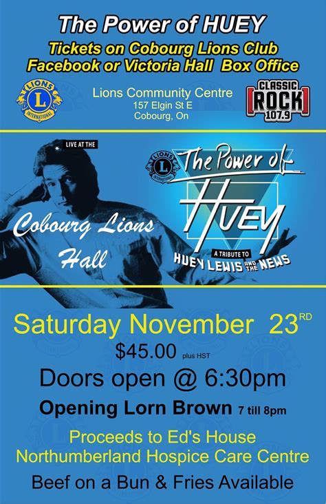 The Power of Huey - Tribute to Huey Lewis and the News , 157 Elgin ...