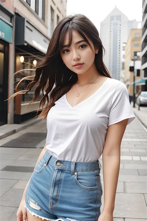 Female student Japanese very cute Natural feel boyish 18-year - SeaArt AI