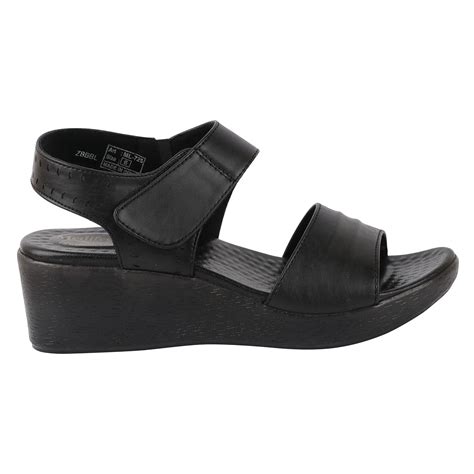 Buy Medifeet Women's Double Strap Sandal Platforms (BLACK, numeric_4 ...