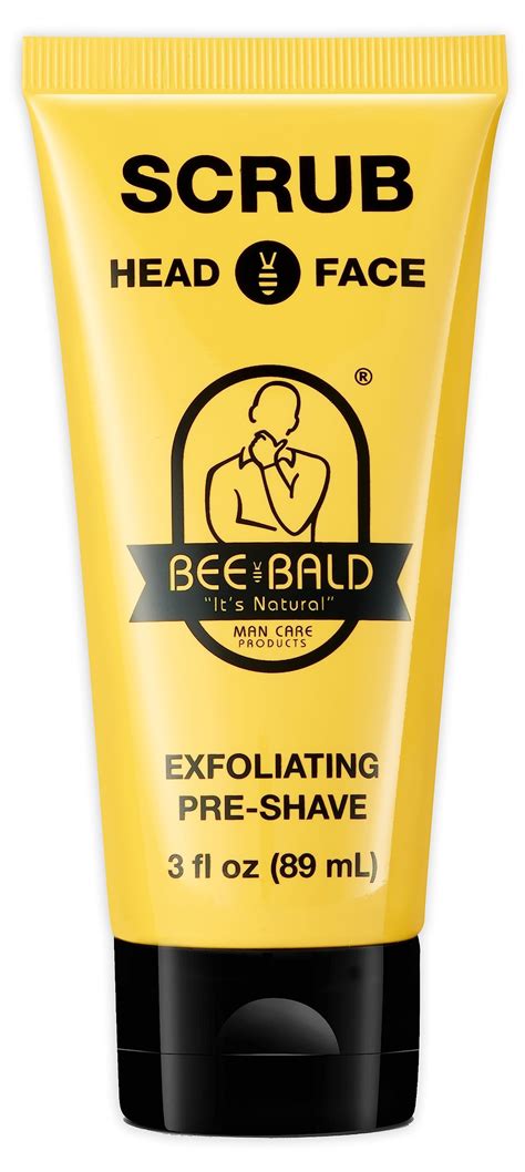 Buy BEE BALD SCRUB Exfoliating Pre-Shave deep cleans & removes pore ...