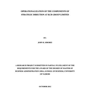 Fillable Online Operationalization of the components of strategic ...
