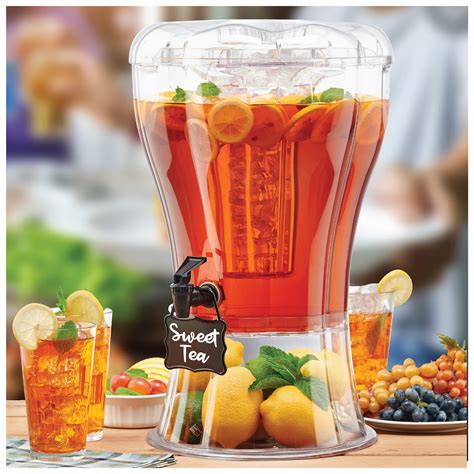 Buddeez 3.5 Gallon Beverage Dispenser - Clear Drink Dispenser, 3.5 ...