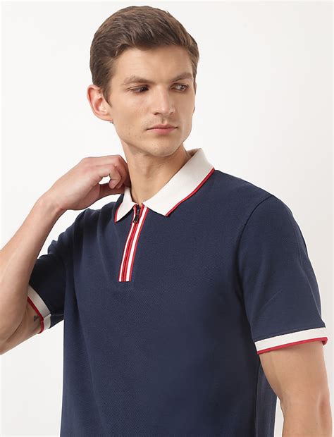 Buy Pure Cotton Textured Polo Tshirt at Marks & Spencer