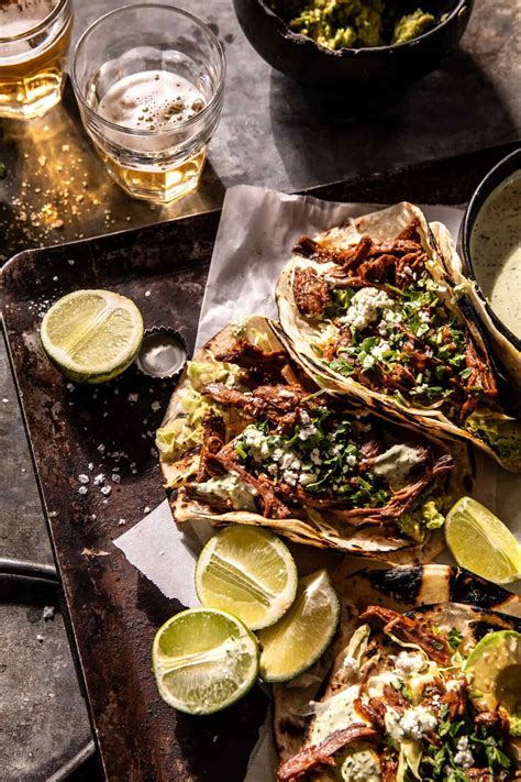 Crockpot Chuck Roast Tinga Tacos. - Half Baked Harvest