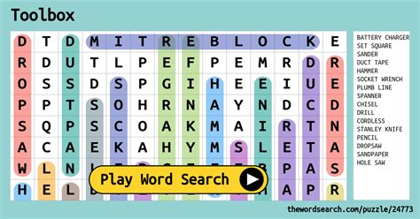 Image result for ToolBox Word Search
