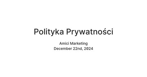 Polityka Prywatności — Teletype
