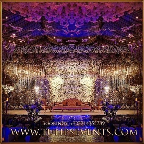 Gold Theme Stage Setup design ideas in Pakistan | Wedding stage design ...