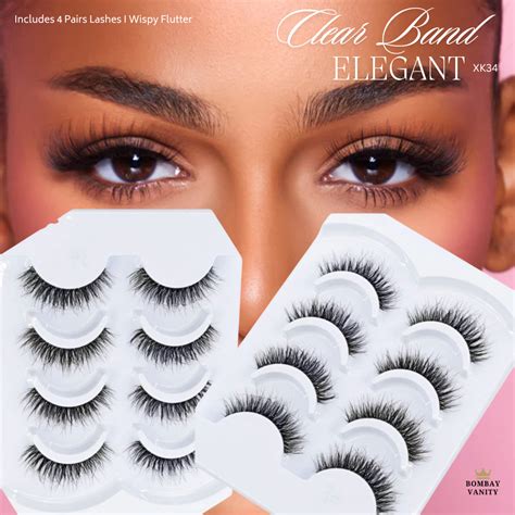 ELEGANT - 4 Pairs False Eyelashes Set