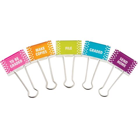 Teacher Created Resources 2" Classroom Management Large Binder Clips ...