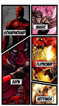 Home Screen Marvel Wallpaper by Marvel V S Dc Comics Android Homescreen By Yencheac Home Screen Marvel Wallpaper