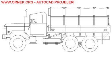Kamyonet dwg projesi - Autocad Projeler
