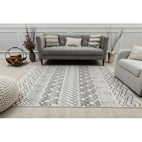 Rugs America Knox 5 X 7 (ft) Ivory Cottontail Indoor Tribal Area Rug ...