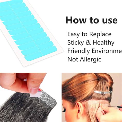 Buy piaou 120 Pieces Tape in Extension Replacement Tape Double Sided ...