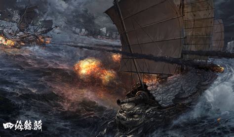 Download wallpaper wave, ships, sails, the battle, asset, section ...