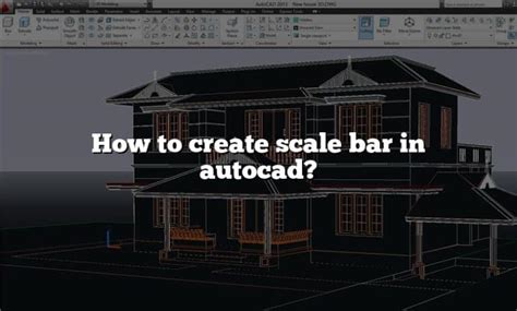 How to create scale bar in autocad?