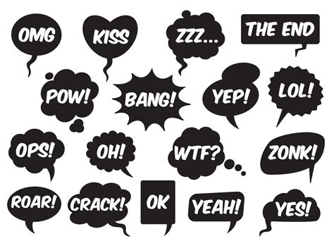 Set of comic speech balloons. Vector Illustration. 21695495 Vector Art ...