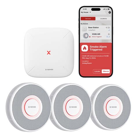 X-Sense Smart Smoke Alarm for Home with English Voice Alerts and 17 ...