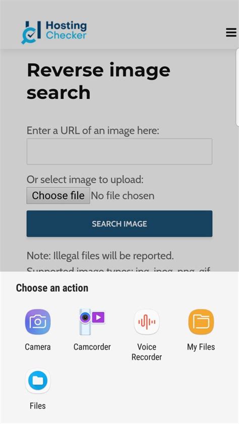 Reverse Image Search by HostingChecker