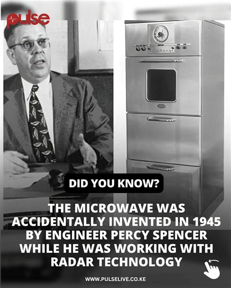 Pulse Kenya | The microwave was invented by accident in 1945—thanks to a melting chocolate bar ...