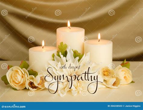With Deepest Sympathy Banner Or Card Royalty-Free Stock Photography | CartoonDealer.com #204228503