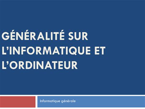 Informatique Generale PDF 的图像结果