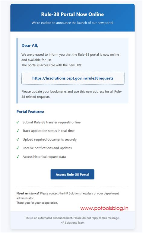 Rule-38 portal is online for Postal Employees