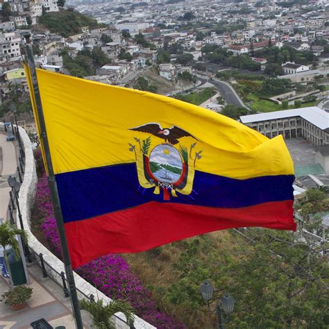 Buy DANF Embroidered Ecuador Ecuadorian Flag 3x5 Outdoor, Double Sided Heavy Duty 210D Nylon ...