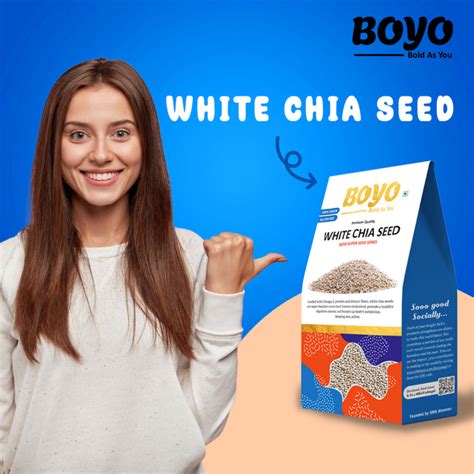 White Chia Seed 250g - Calcium-Rich - Husk-Free and High in Fiber – BoYo