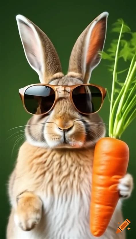 Bunny Eating Carrot