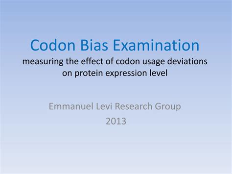 Image result for Codon Bias