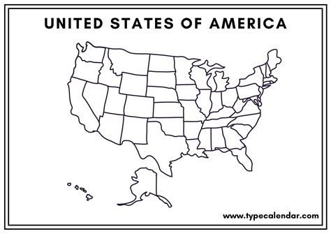 Free Blank Us Map Printable