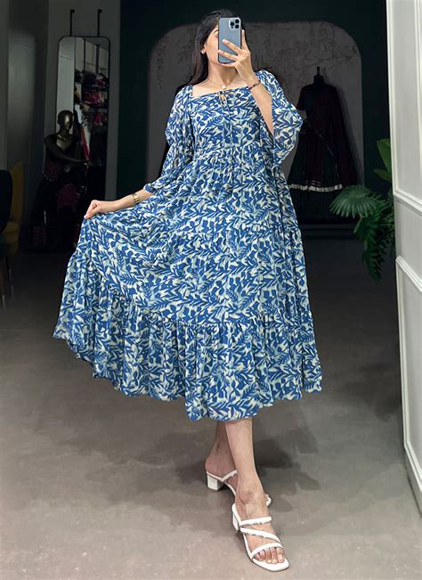 Buy Floral Printed One Piece/Indo Western Dress For Womens – Shinisha