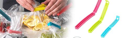 VR 18 Pcs - 3 Different Size Plastic Food Snack Bag Pouch Clip Sealer ...