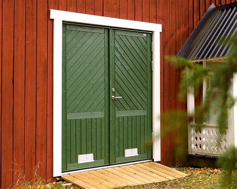 Förrådsdörr Par – Dubbeldörr – Trä — Edsbyporten