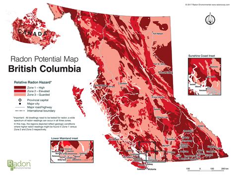 Radon Map - SFU Citizen Scientist Project for Radon Gas - Simon Fraser University