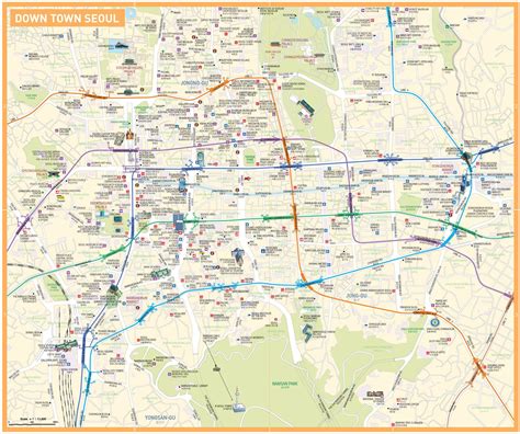 Seoul Area Map – Carte Des Quartiers De Seoul – ZVEPM