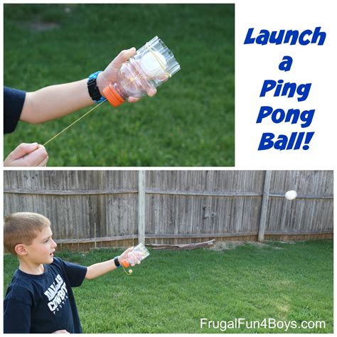 Make a Ping Pong Ball Launcher! - Frugal Fun For Boys and Girls
