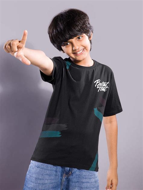 Down Shoulder T-Shirt for Boys – ESSA GARMENTS