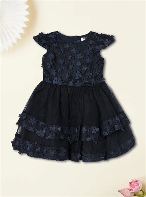 Buy Girls Floral Applique Fit & Flare Dress Online at just Rs. 999.0 ...